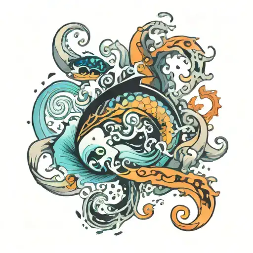 Chaotic Energy Patterns Like Oceanic Water