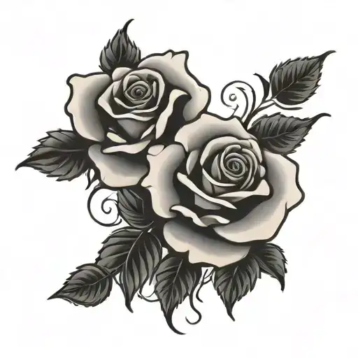 Roses Black And White