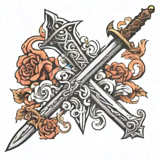 Sword Forged By 2 Hammers On The Side