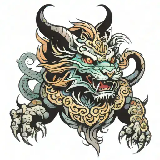 Demon Dragon Lion
