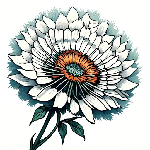 Dandelion Flower Full I Color