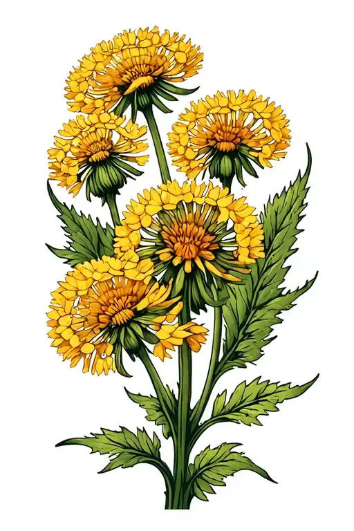 Dandelion Plant In Color