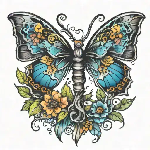 New Life - Feather - Butterfly - Tree Of Life