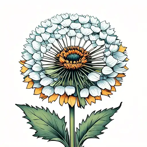 Dandelion Flower Full I Color