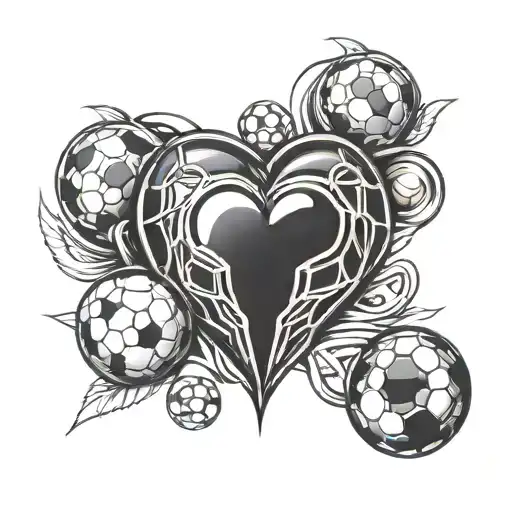 Heart Anatomic And Balloon Soccer Ball