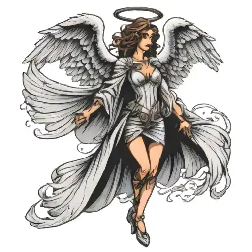 Angel With Road Wings