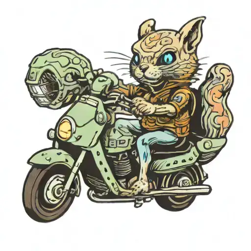 Alien Riding A Squirrel