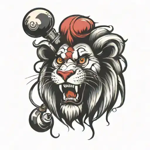 Lion Clown Face