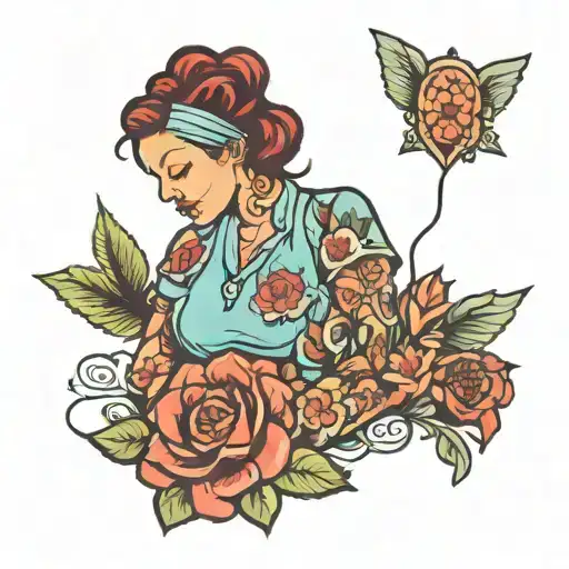 Mental Health Nurse Symbolizing Healing