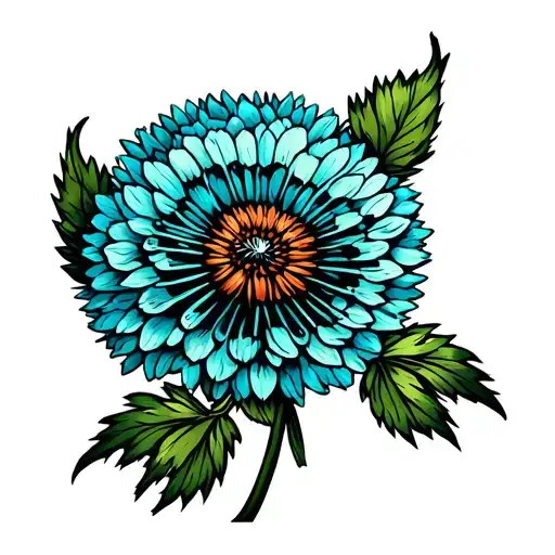 Dandelion Flower Full I Color