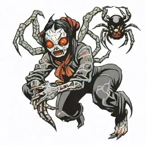 Horror Spider Girl Yokai