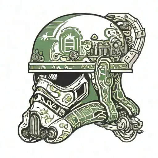 Cammo Republic Trooper Helmet From Star Wars