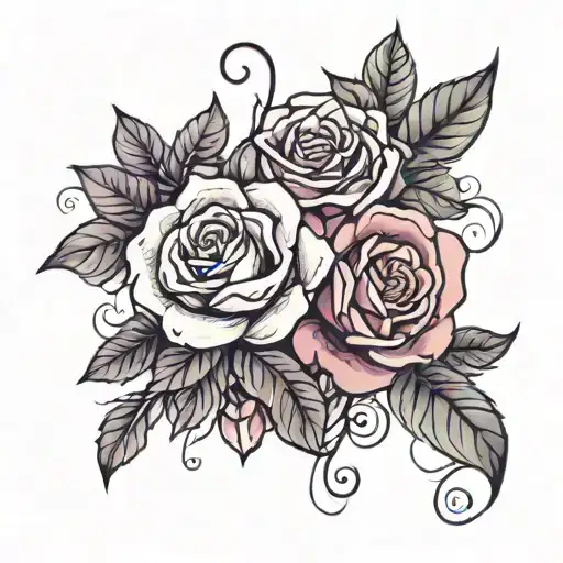 Lilac And Rose Intertwined