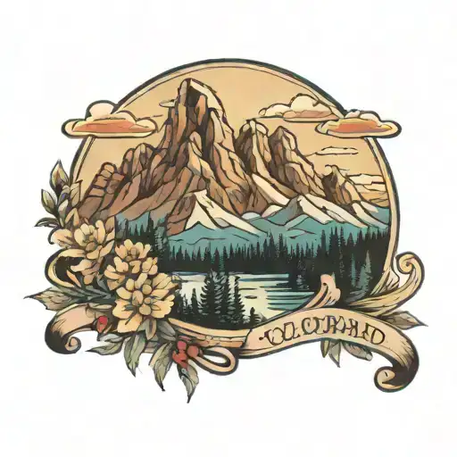 Postcard Of Colorado Mountains