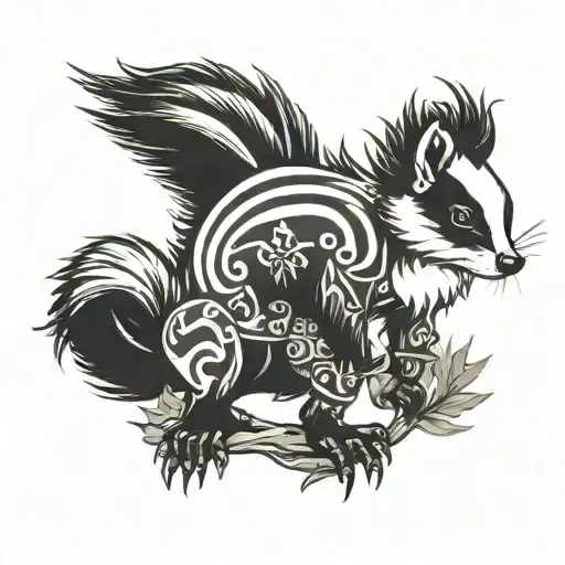 Full Body Skunk Punk Anarchist Style With Forest