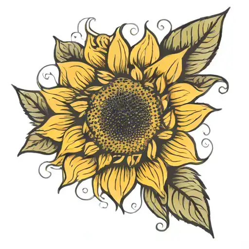 Word 'Solo' With A Tiny Sunflower