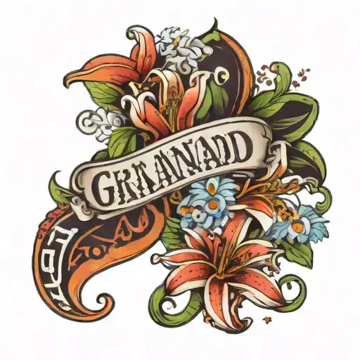 Lily With The Word Grandad