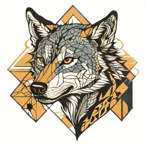 Wolf With Geometric