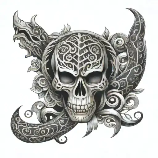 Maori Snake Cars Tool Designs Surrounding