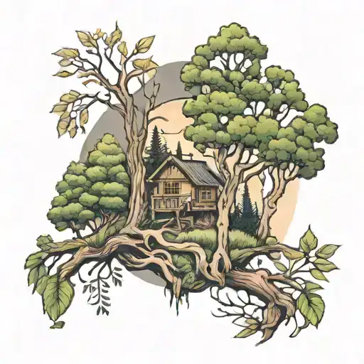 Simplistic Nature And Trees