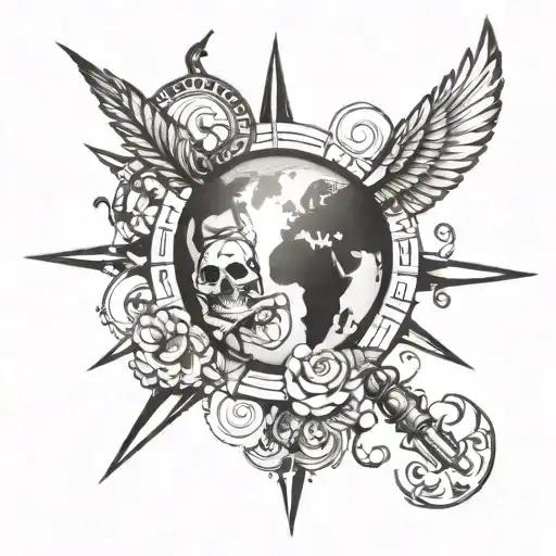 World Symbol In That Write Hashay