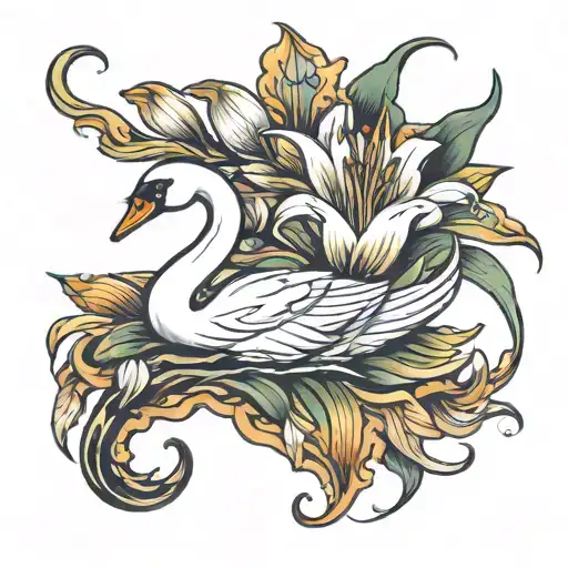 Female Swan Lily Flower