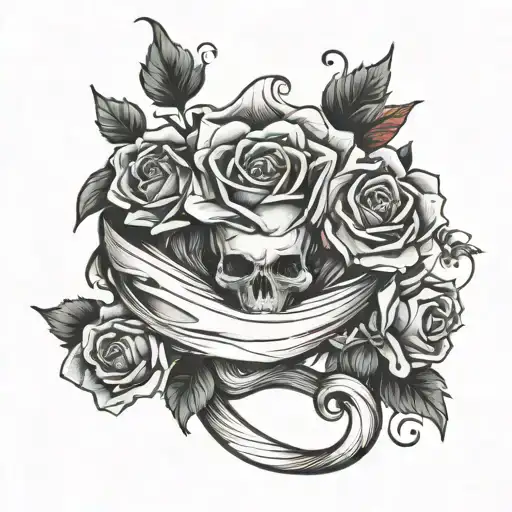 Twisted Vie With Rose Wraped Around Torso