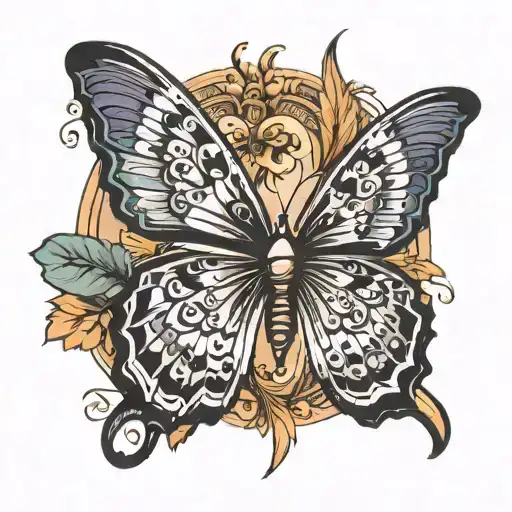 Butterfly With Feather Wings