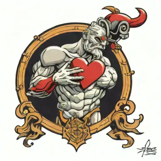 Atlas Holding A Heart