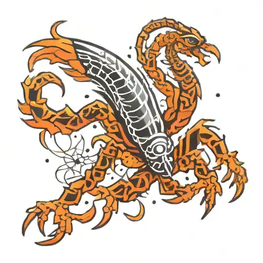 Scorpio Constellation Within Rising Phoenix