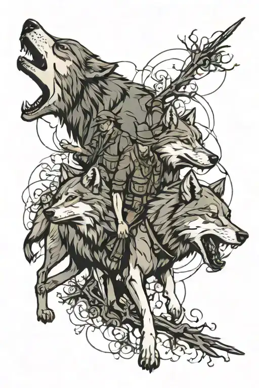 Wolf Hunters Walking