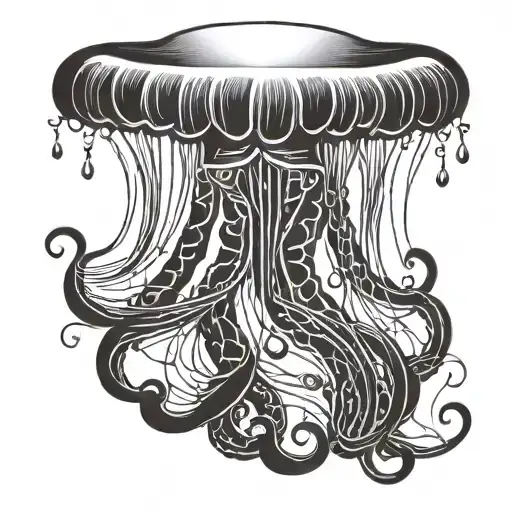 Black Jellyfish Minimalism