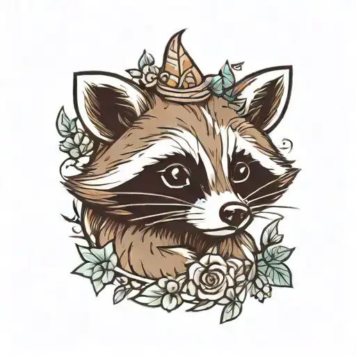 Happy Little Raccoon