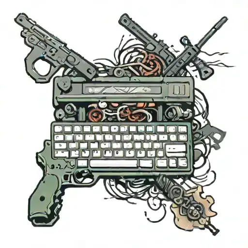 W A S D Keys On The Gaming Computer Keyboard Along With A Game Counter Strike Reference