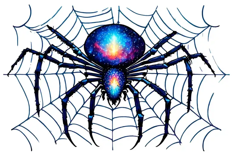 Spider Web Galaxy Filled