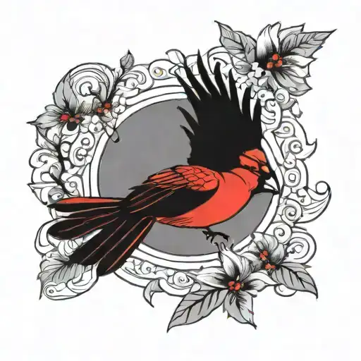 Paw Print Books Birds Flying Cardinal