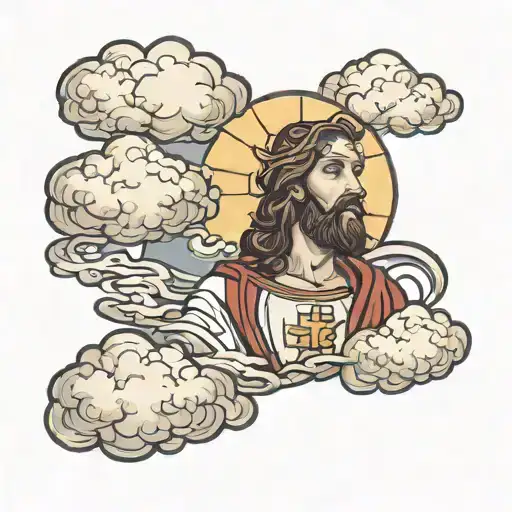 Jesus And Clouds
