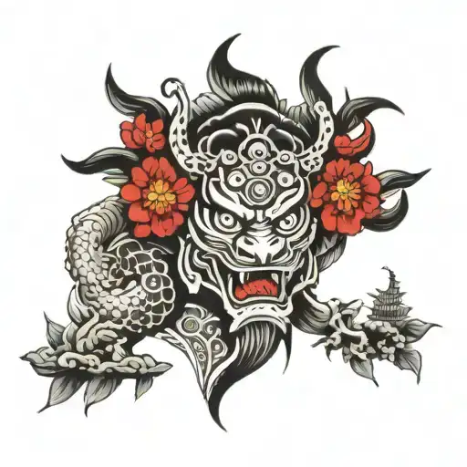 Asian Empire Black And White