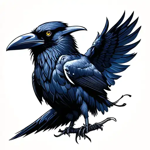 Raven With Two Heads