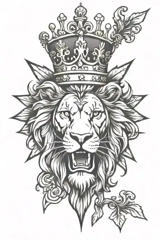 Cross Crown Lion