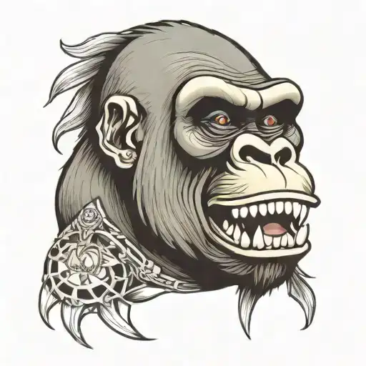 Gorilla With Diamond Grillz