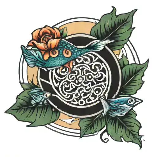 2 Coi Swimming In Circle