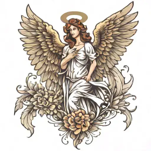 Guardian Angel With Pheonix