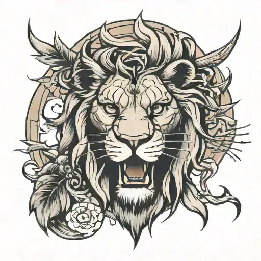 I Want Tattoo Of Lion Face