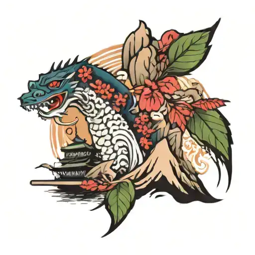 Japanese Neo Style Mountain