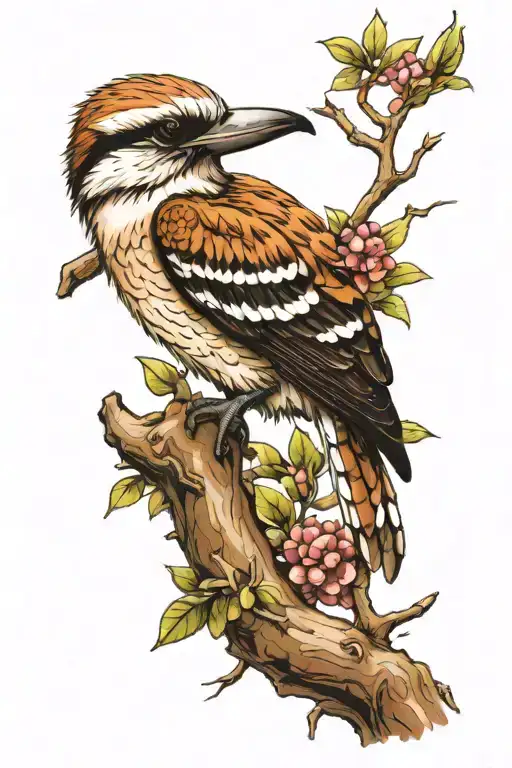 Kookaburra Gum Tree Branch Looking