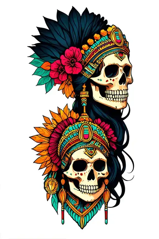 Aztec Skull Princess