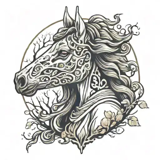 Horse Headed Woman In The Woods Creepy Similar To La Llorona