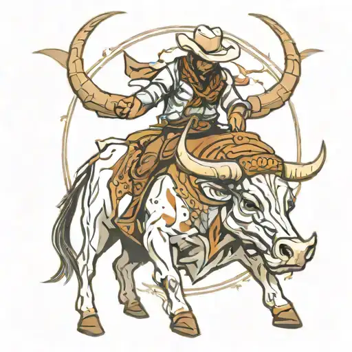 Longhorn Bull Rider