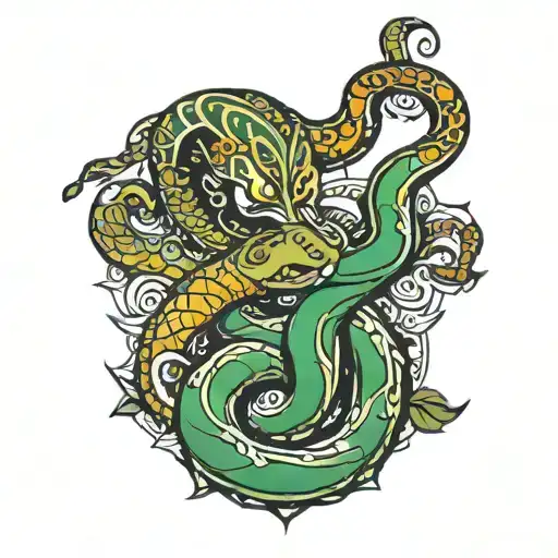 Snake Indian Style With Mahadev